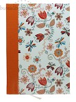 A5 notitieboek 'oranje bloemen'